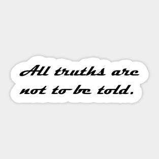 ALL TRUTH Sticker